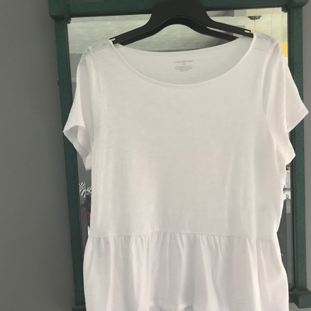 Lane Bryant white tee. Size 18/20
